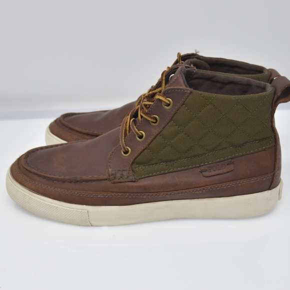 *POLO Ralph Lauren TOMAS Sz 9D Brown Leather Boots